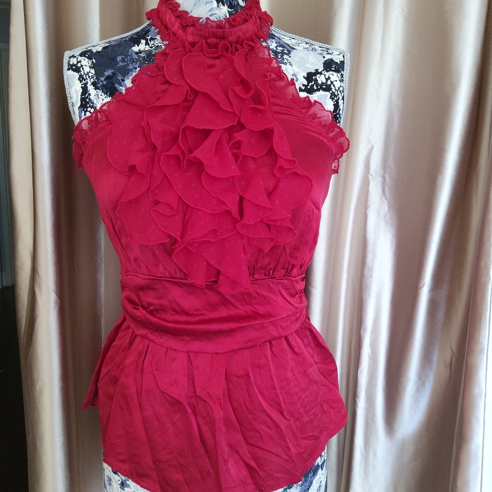 Bebe red top size M